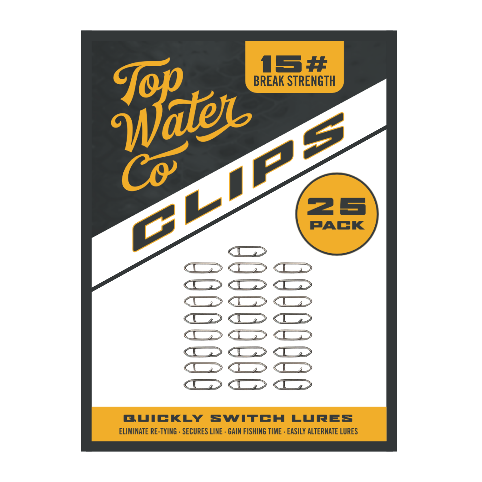 Topwater Co Speed Clips (15-45-70-120lbs)